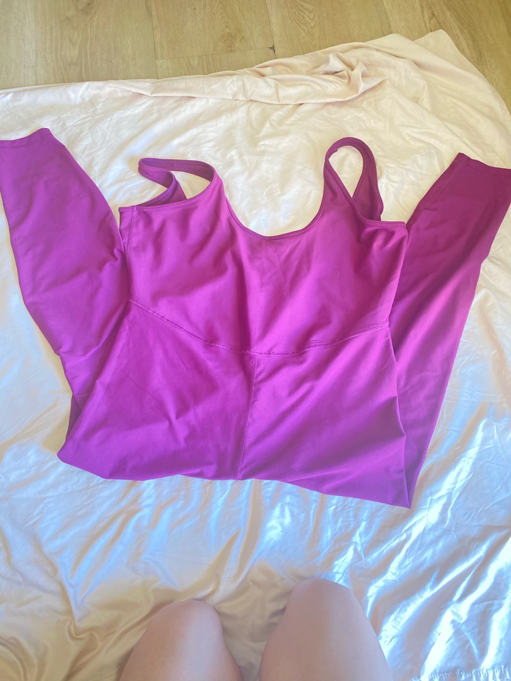 Magenta Athletic Racerback jumpsuit